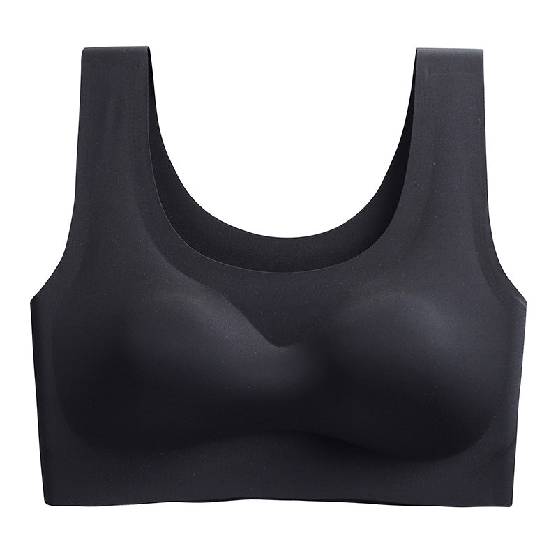 Women's Hight Quality Laser Cutting Bra Wireless Sports Yoga Sleep Removable Pad Bra Ladies Summer Breathable Underwear