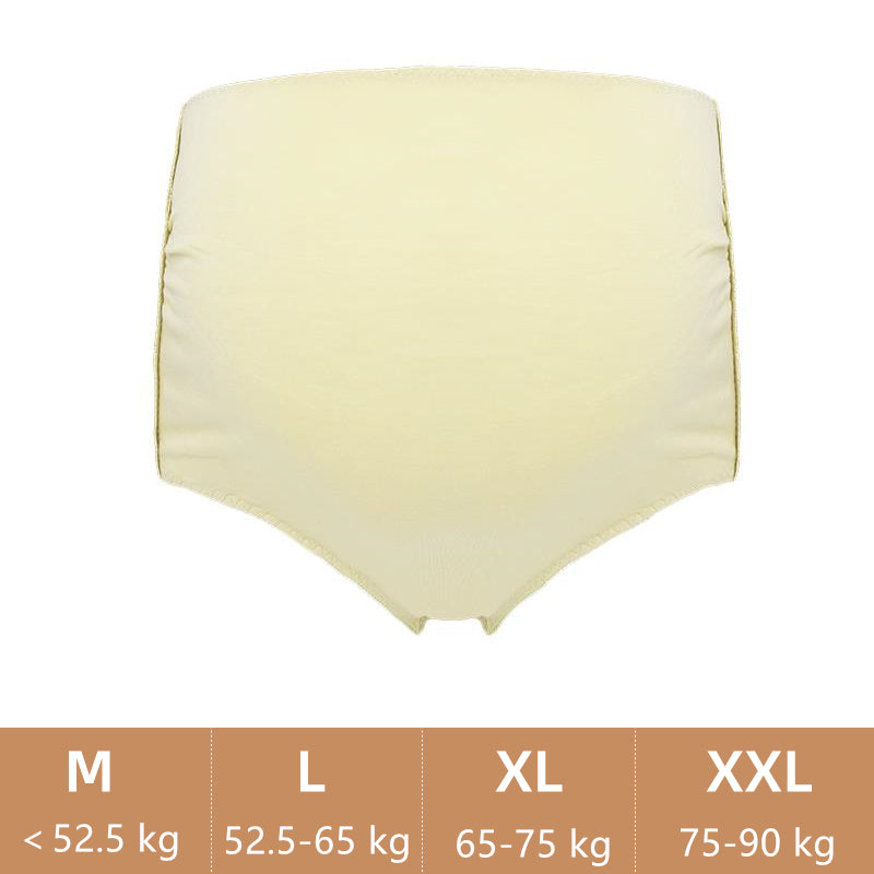 Women's Maternity Panties High Waist Underwear Pregnancy Solid Color Soft Hipster Elastic Plus Size Panties Over Bump