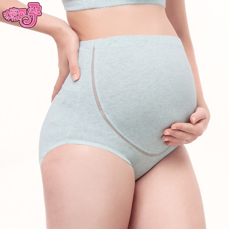 Women High Waist Adjustable Pregnancy Panties Natural Cotton Pregnant Briefs Over the Bump Breathable Maternity Panties Summer
