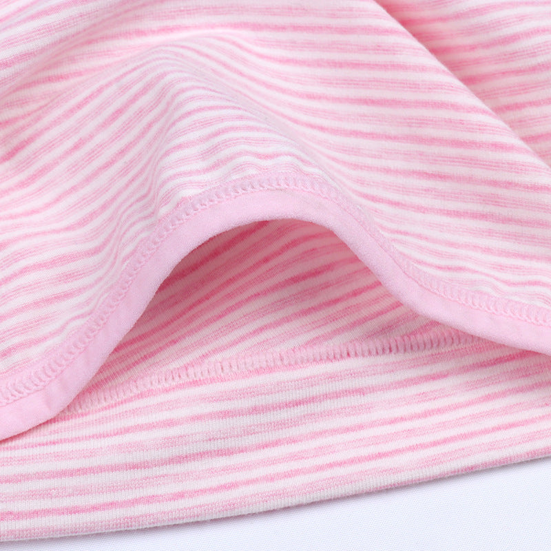 Women Under the Bump Maternity Panties Postpartum Underwear Soft Cotton Lace Briefs Underpants Striped Pregnancy Panties