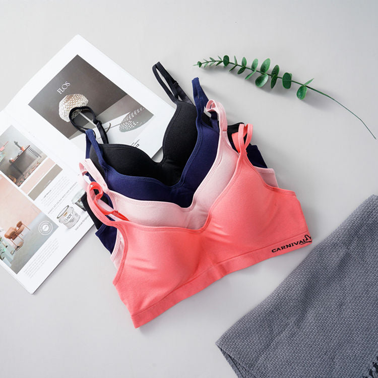 Hot sale women's underwear deep v push up bra removable padded thin cup underwire double adjustable straps seamless bra