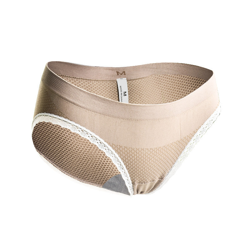 Seamless Low Waist Pregnant Women's Briefs Soft Lace Butt Lift Maternity Panties Comfortable Underwear
