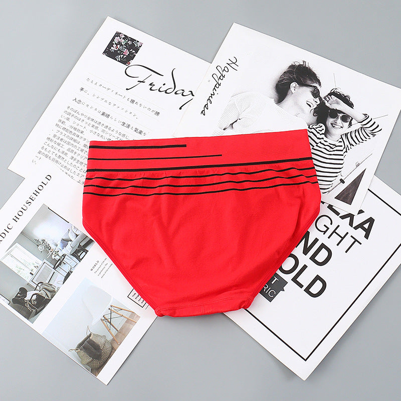 Men Comfortable Underwear Boxer Briefs Men's Bikini Briefs Seamless Letters Print Boxer Shorts Male Mid-waist Panties