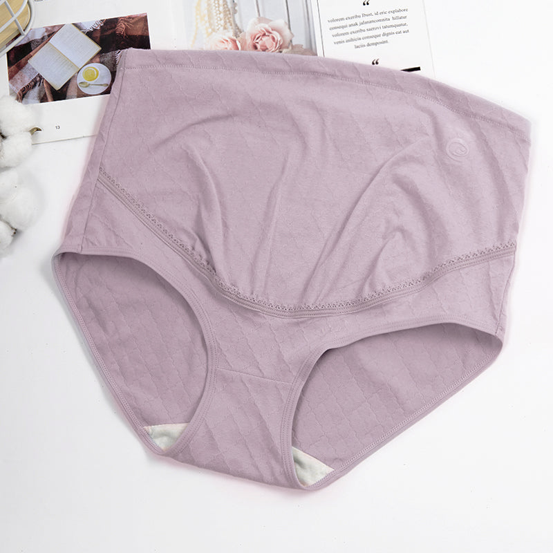 New comfortable high waist belly lift adjustable pregnant women's underwear ribbed cotton plus size maternity panties