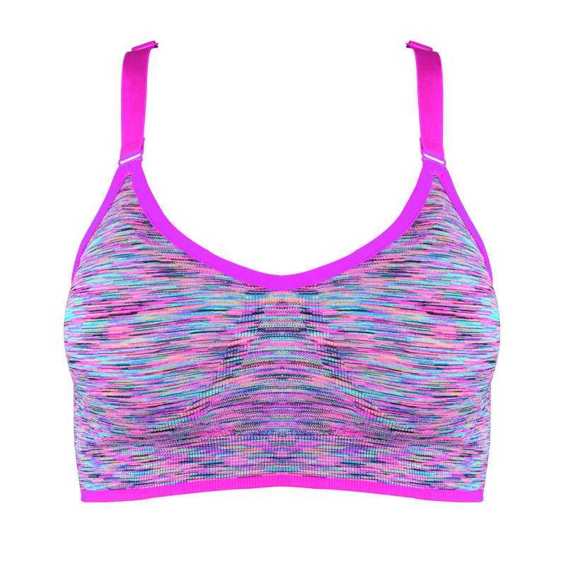 Women High Impact Push Up Underwear Tops Supportive Yoga Sports Bra Removable Pad Adjustable Straps Gym Bralette
