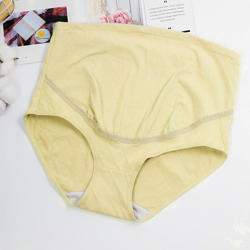 New comfortable high waist belly lift adjustable pregnant women's underwear ribbed cotton plus size maternity panties