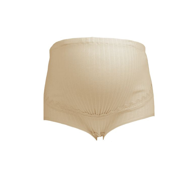 Breathable adjustable high waist pregnancy panties cotton ribbed pregnant briefs over the bump plus size maternity panties