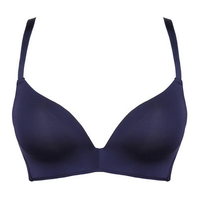 One-piece Laser Cutting Bra Wire Free Push Up Bra Underwear Women's Comfortable Sexy Lingerie Triangle Cup Japanese Style
