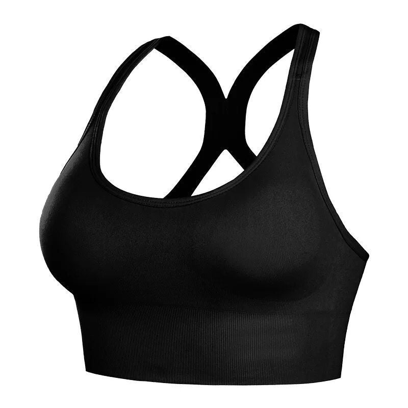 Wholesale High Quality Nylon Spandex Fitness Yoga Bra Tops Gym Workout Sports Bra For Women