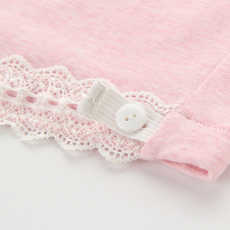 Plus Size Adjustable High Waist Pregnancy Panties Cotton Lace Pregnant Briefs Over the Bump Breathable Maternity Panties