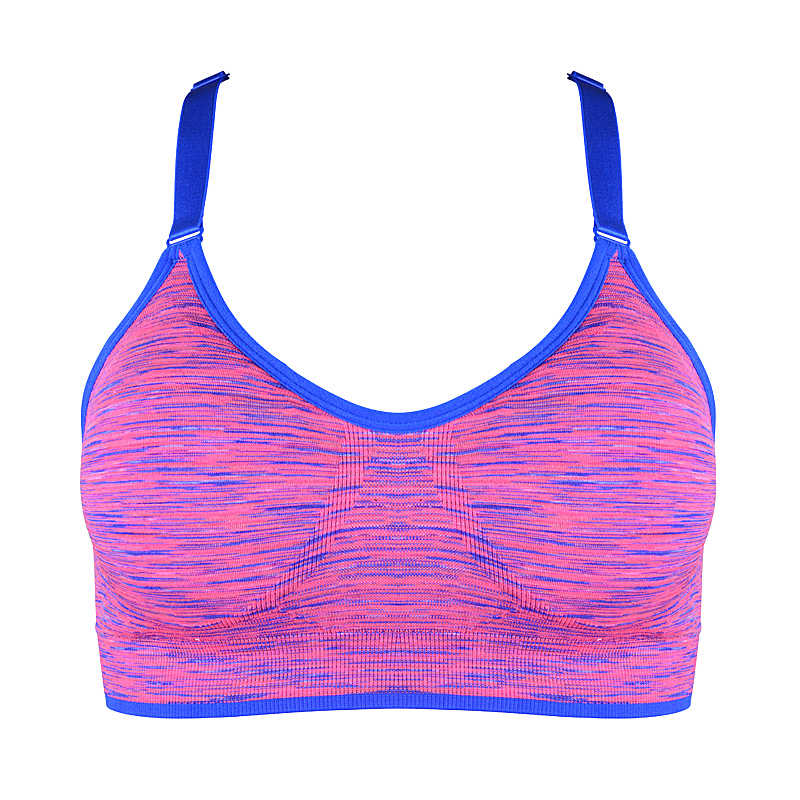 Women High Impact Push Up Underwear Tops Supportive Yoga Sports Bra Removable Pad Adjustable Straps Gym Bralette