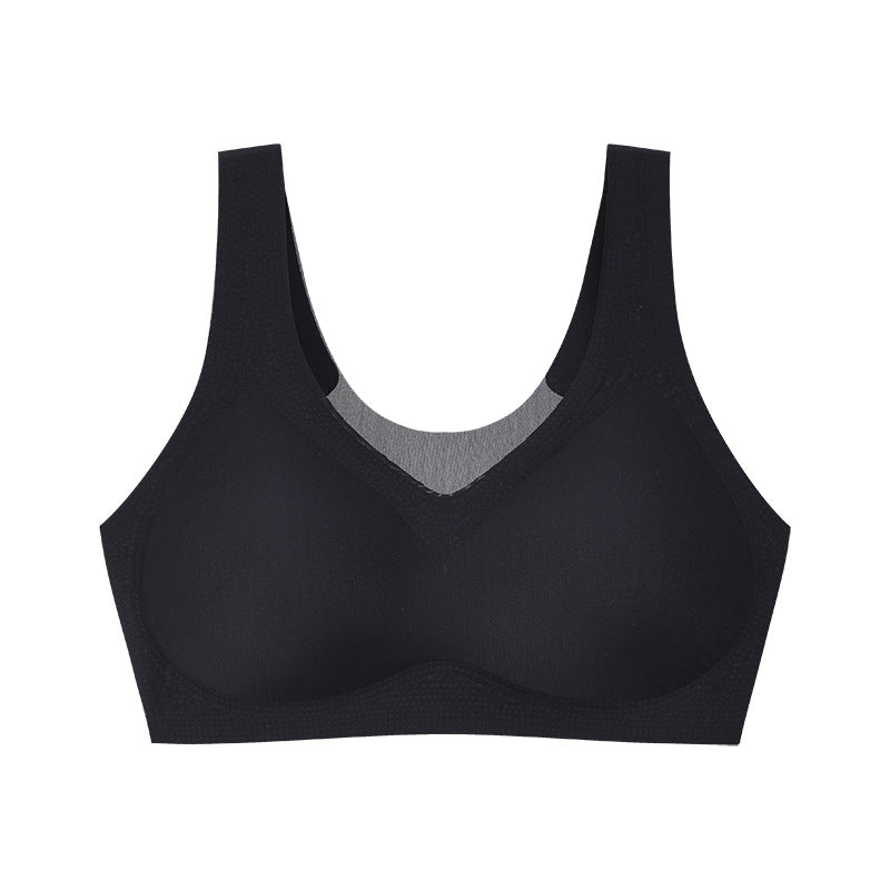 New Women's Laser Cut Underwear Wire-Free Sports Yoga Sleep Bra Summer Ultra-thin Vest Style Bralette