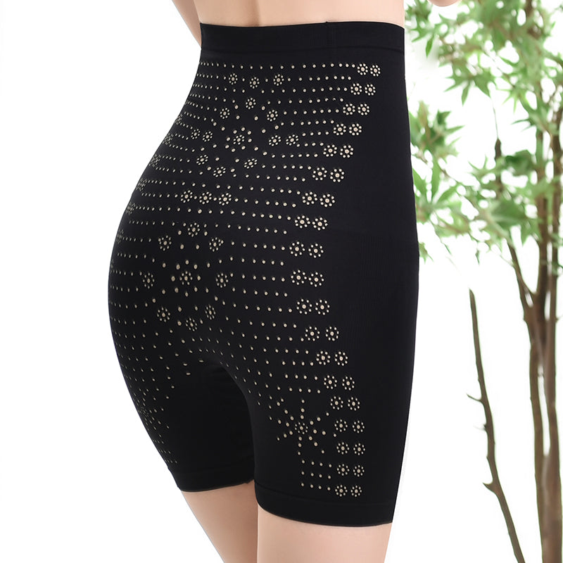 Magnetic therapy graphene high waist body shaper abdomen butt lifter seamless shaping panties women's magnetic underwear