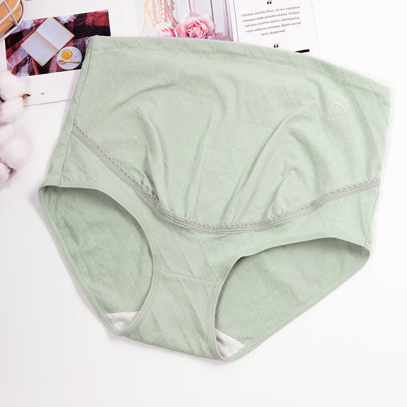 New comfortable high waist belly lift adjustable pregnant women's underwear ribbed cotton plus size maternity panties