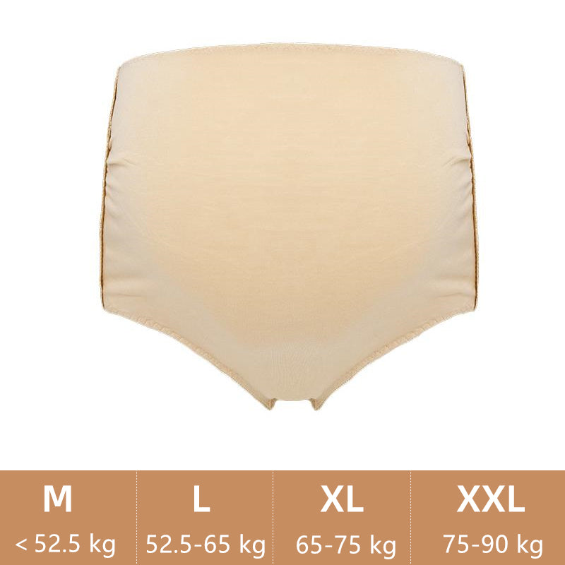 Women's Maternity Panties High Waist Underwear Pregnancy Solid Color Soft Hipster Elastic Plus Size Panties Over Bump