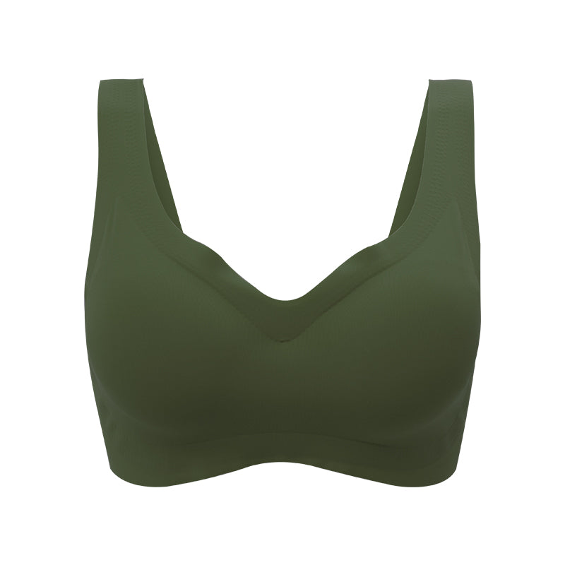 Women One Piece Wireless Sports Yoga Bralette Laser Cut Push Up Seamless Bra High Quality Sleep Bras