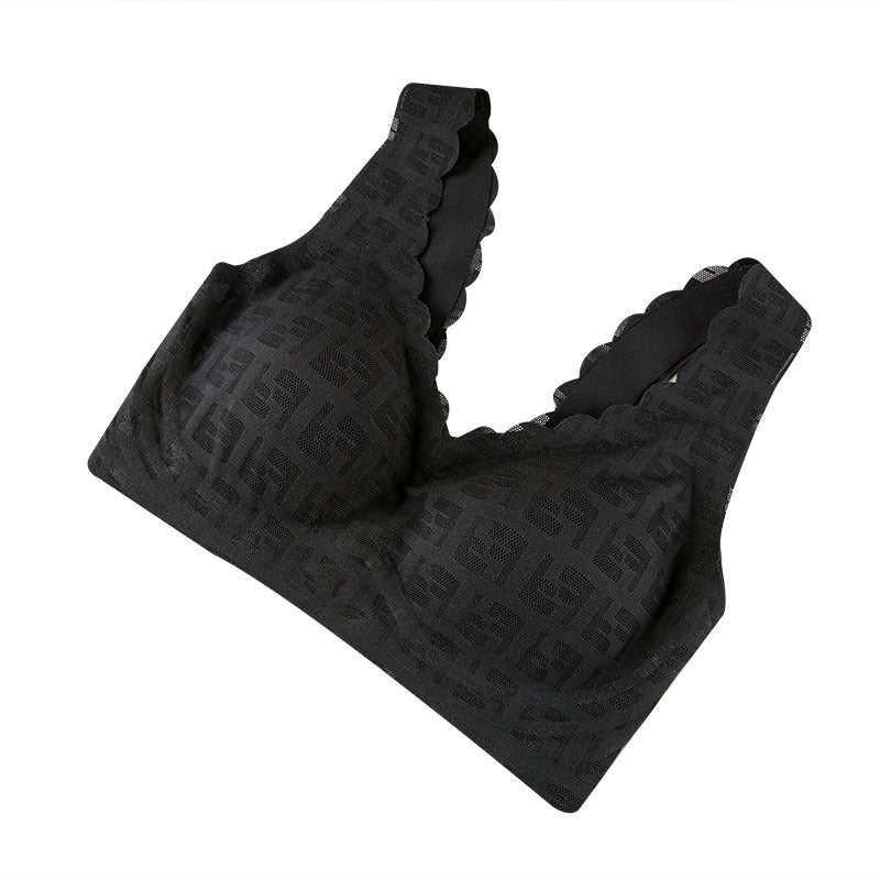 New Seamless Vest Small Chest Gathered Bra Vest Vest-style Breast Latex Underwear Female Beauty Back Bra No Steel Ring