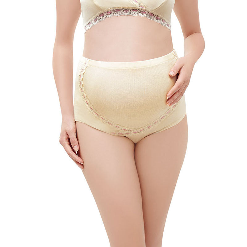 High Waist Adjustable Pregnancy Underwear Cotton Pregnant Women's Briefs Over the Bump Soft Breathable Maternity Panties