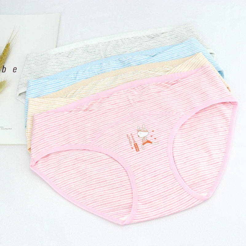 Low waist cotton comfortable underwear cute cartoon pregnancy briefs motherhood panties