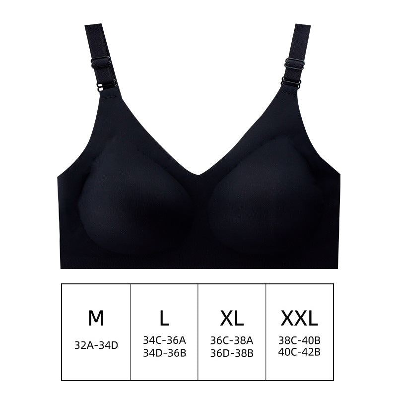 OEM women seamless bra wireless comfortable sleep bra one-piece laser cut lingerie girls Daily Seamless Sports Bra