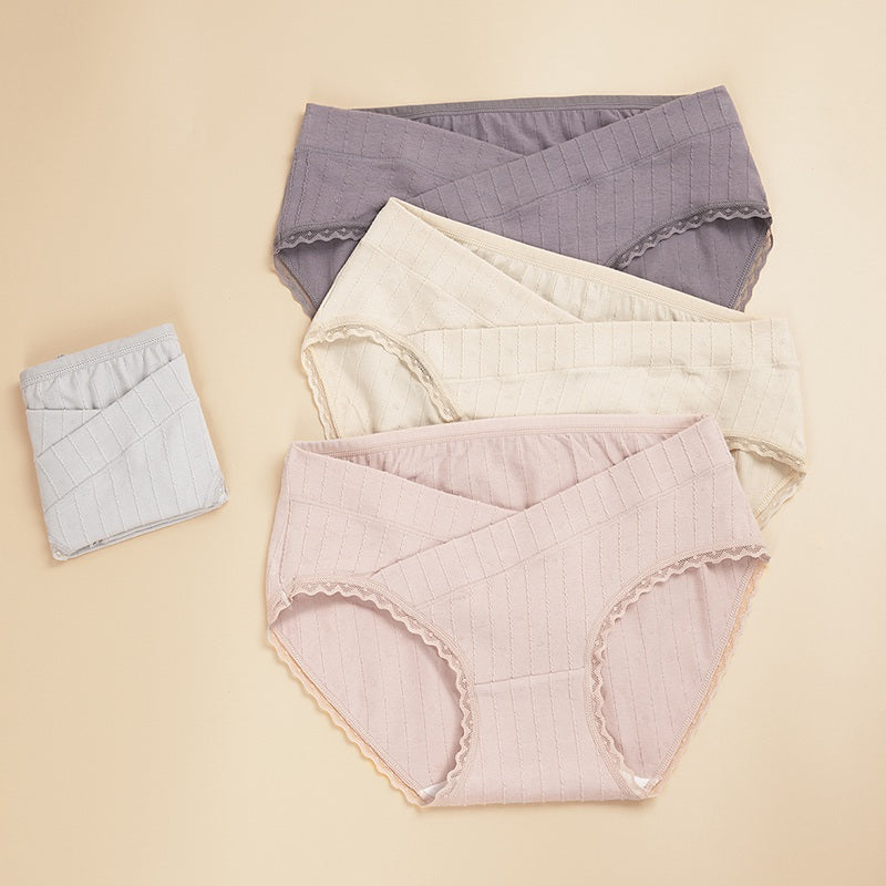 High Quality Postpartum Underpants Women Breathable Under Bump Maternity Underwear Cotton Bikini Pregnancy Panties