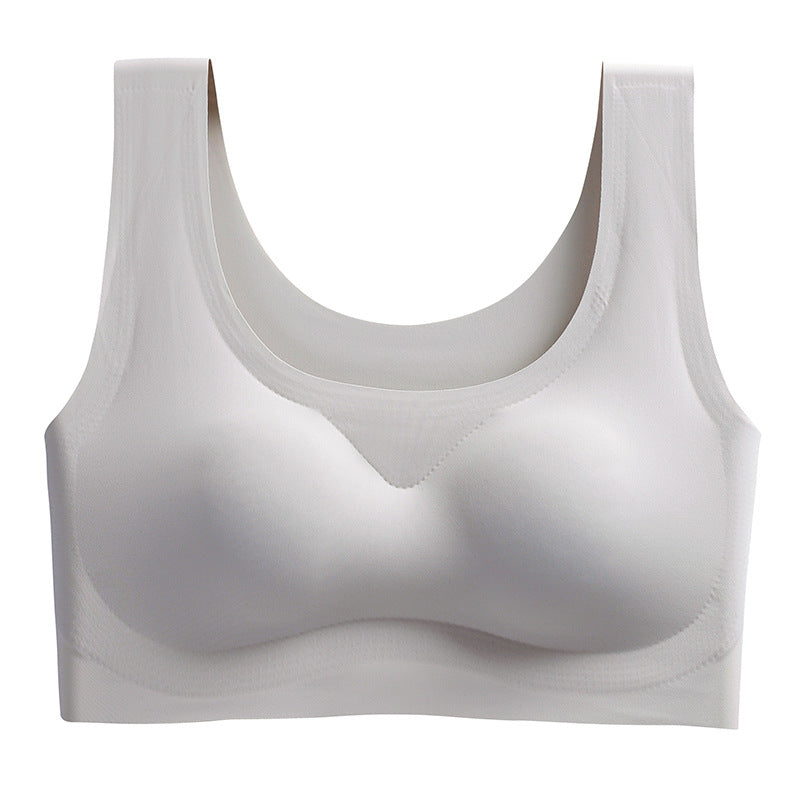 Women's Hight Quality Laser Cutting Bra Wireless Sports Yoga Sleep Removable Pad Bra Ladies Summer Breathable Underwear