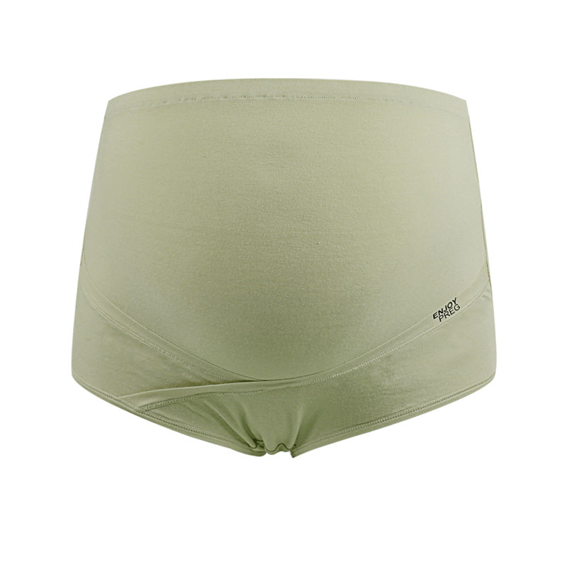 Combed cotton adjustable high waist pregnant women briefs breathable large size belly support maternity panties