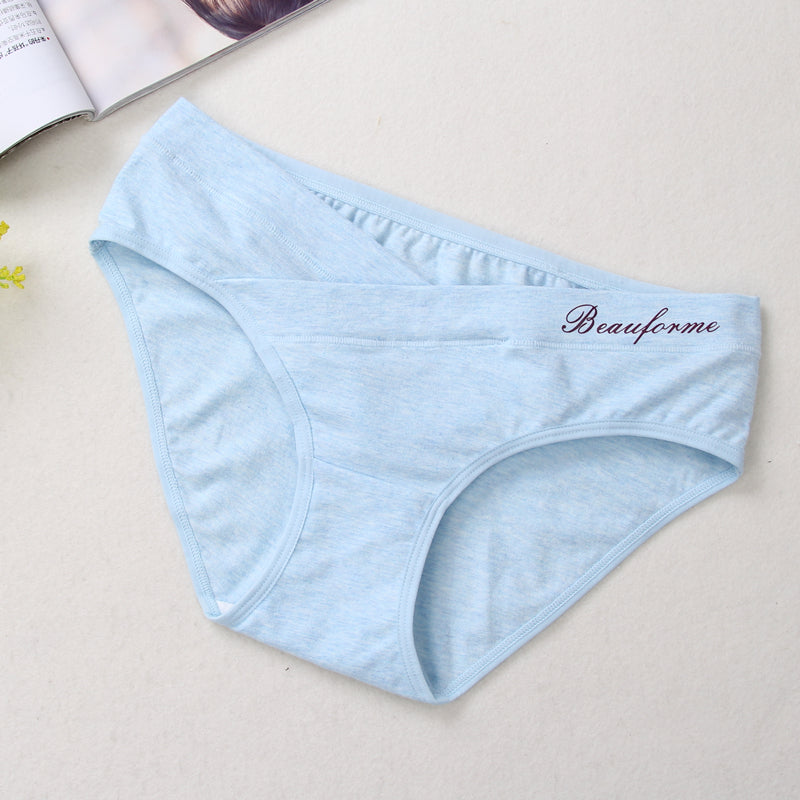 Pregnant Women's Underwear Low Waist Under The Bump Briefs Fits Nicely Cute Cartoon Maternity Panties