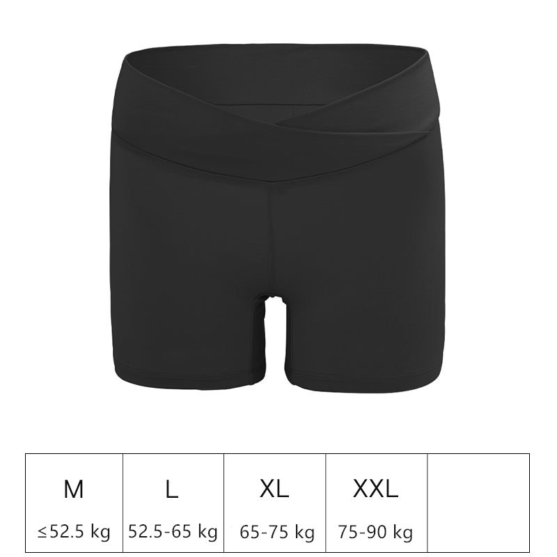 Wholesale Pregnant Women's Safety Boyshort Panty Low Waist Criss-cross Underwear Soft Pregnancy Under Bump Panties