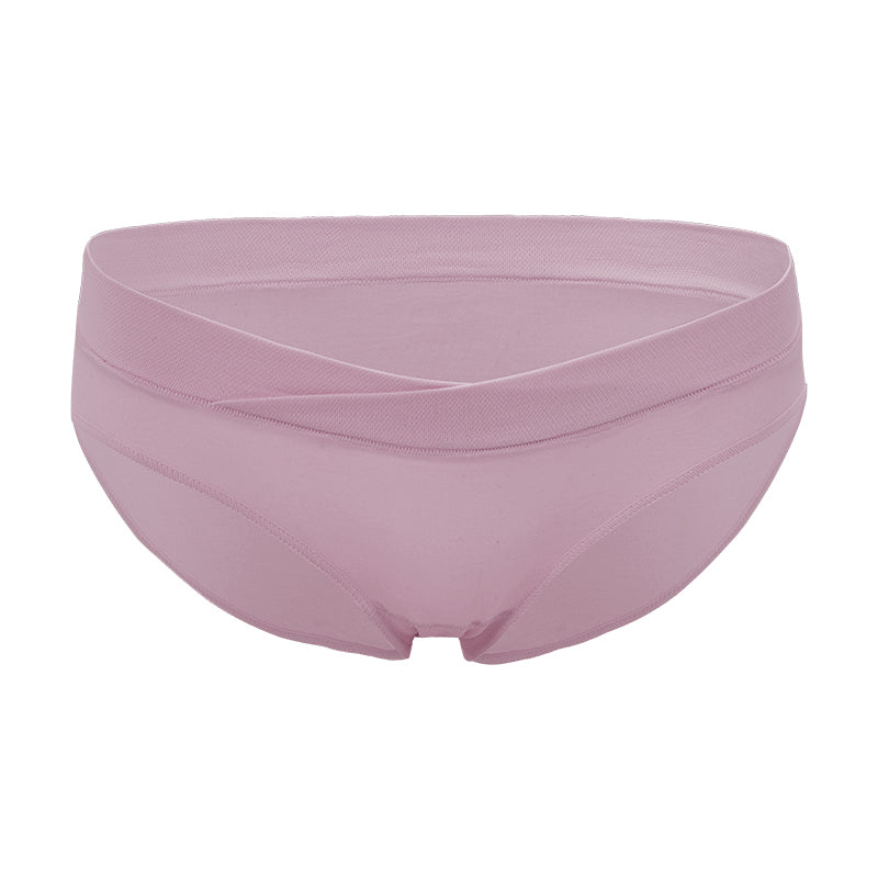 New pregnancy large size underwear postpartum low waist panties seamless V-shaped criss cross belly support briefs