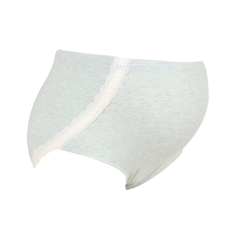 New Fashion Adjustable High Waist Pregnancy Panties Cotton Lace Pregnant Briefs Over the Bump Breathable Maternity Panties