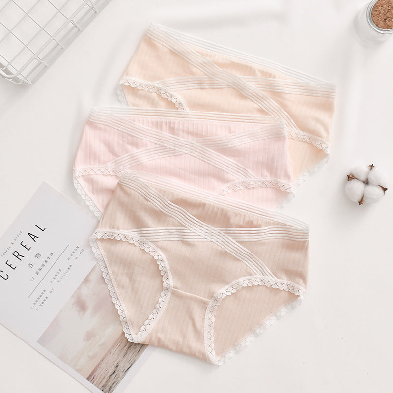 Summer Breathable Pregnancy Underwear Cotton Low Waist Pregnant Briefs Women's Comfortable Maternity Panties
