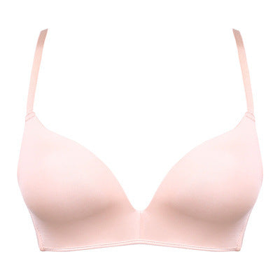 One-piece Laser Cutting Bra Wire Free Push Up Bra Underwear Women's Comfortable Sexy Lingerie Triangle Cup Japanese Style