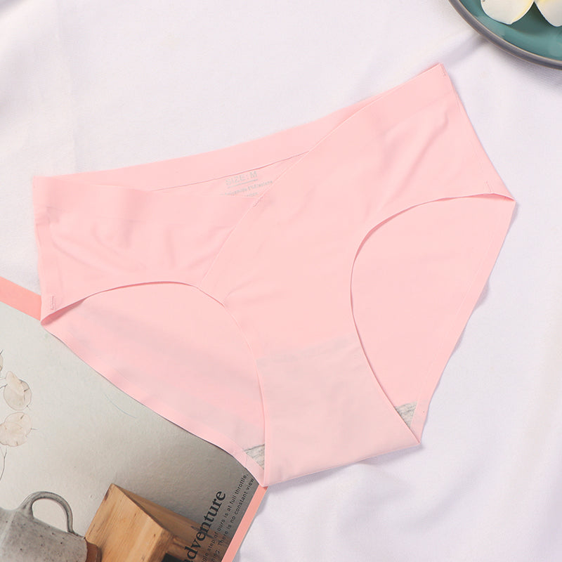 Comfortable Low Waist Front Criss Cross Maternity Seamless Panties Postpartum Mother Underwear Pregnancy Under Bump Panties