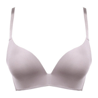 One-piece Laser Cutting Bra Wire Free Push Up Bra Underwear Women's Comfortable Sexy Lingerie Triangle Cup Japanese Style