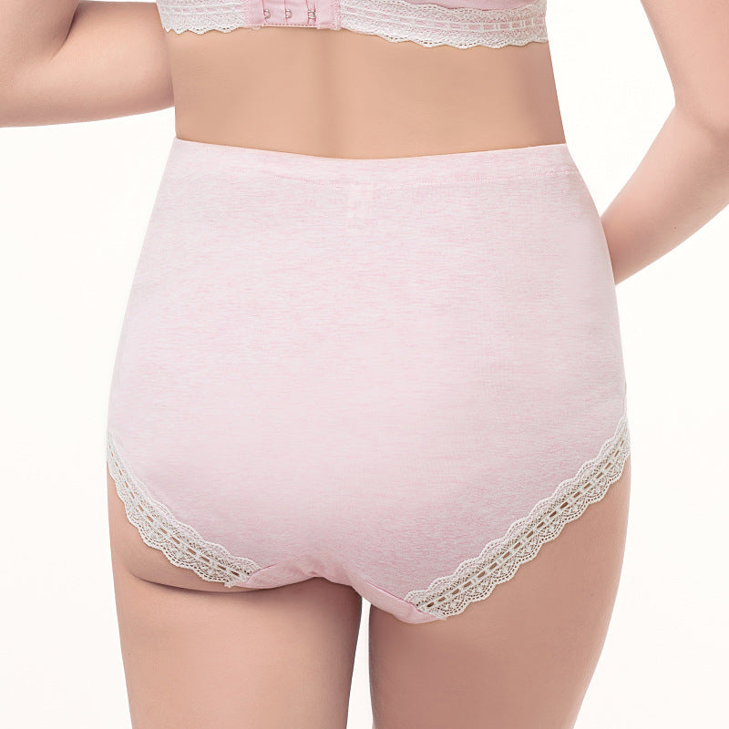 New Fashion Adjustable High Waist Pregnancy Panties Cotton Lace Pregnant Briefs Over the Bump Breathable Maternity Panties