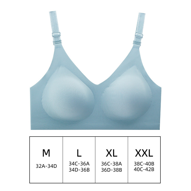 OEM women seamless bra wireless comfortable sleep bra one-piece laser cut lingerie girls Daily Seamless Sports Bra