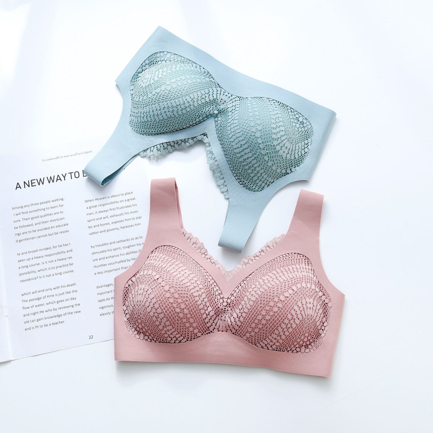 New Vest-style Seamless One-piece Underwear Women's Comfortable Breathable Wireless Push Up Bras