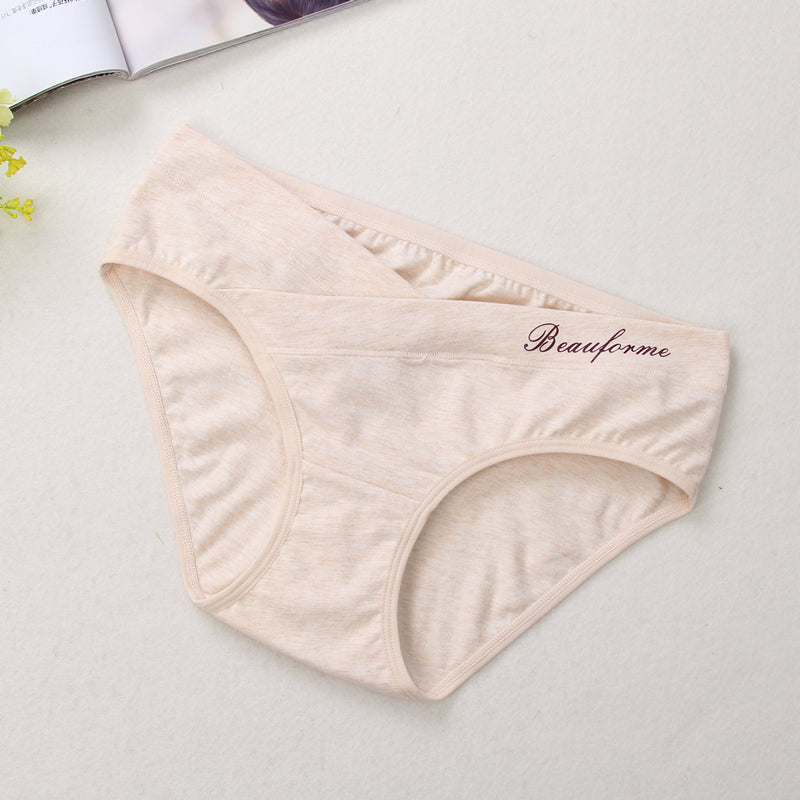 Pregnant Women's Underwear Low Waist Under The Bump Briefs Fits Nicely Cute Cartoon Maternity Panties