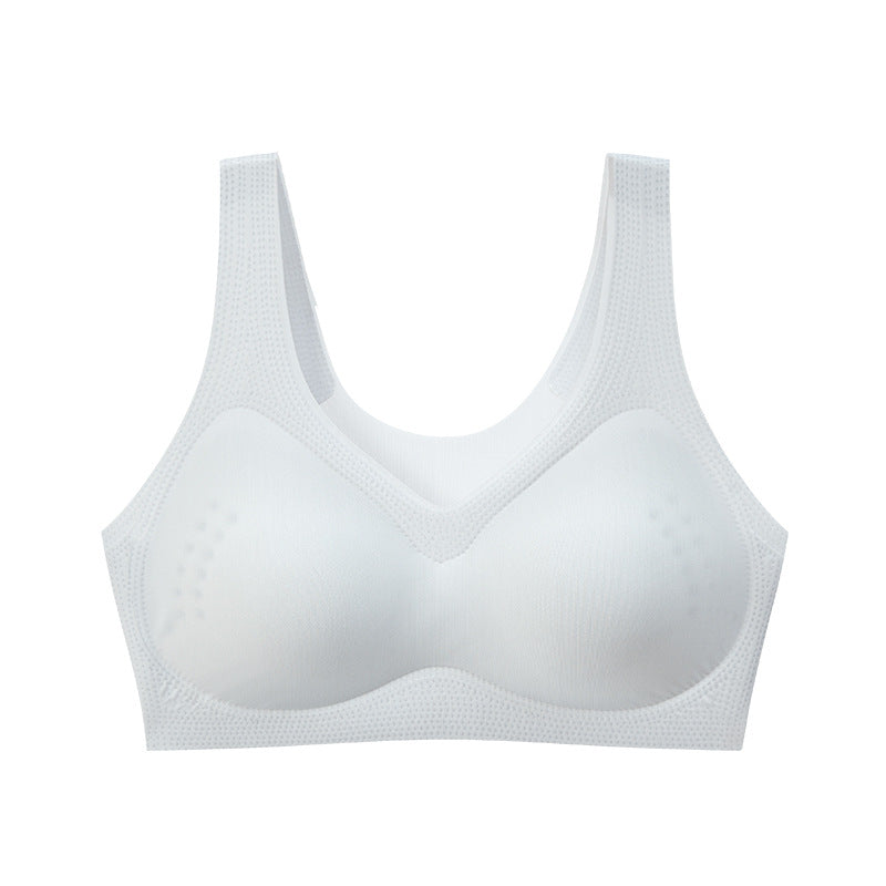 New Women's Laser Cut Underwear Wire-Free Sports Yoga Sleep Bra Summer Ultra-thin Vest Style Bralette