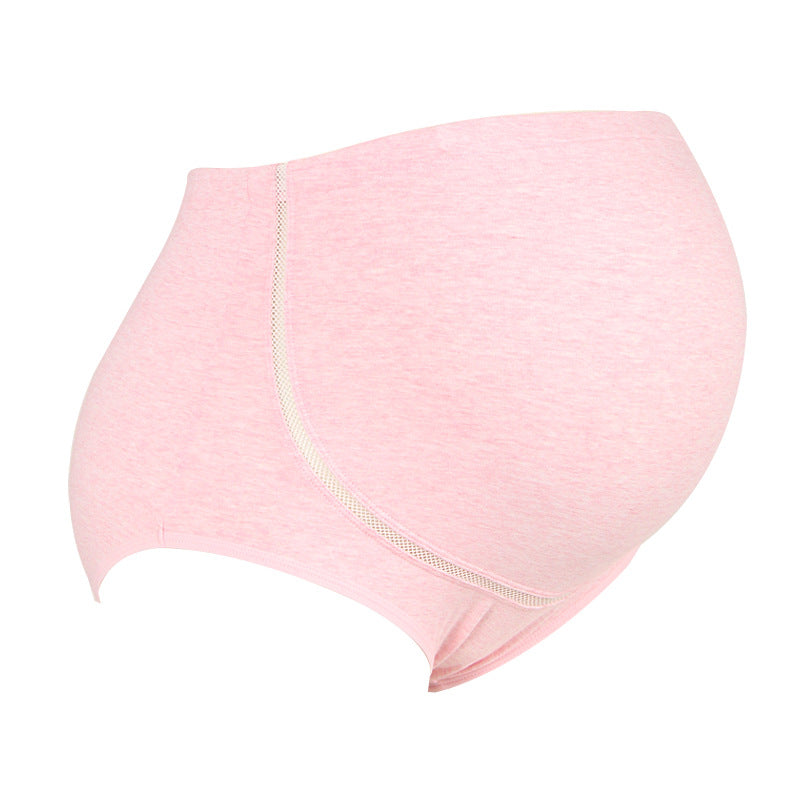 Women High Waist Adjustable Pregnancy Panties Natural Cotton Pregnant Briefs Over the Bump Breathable Maternity Panties Summer