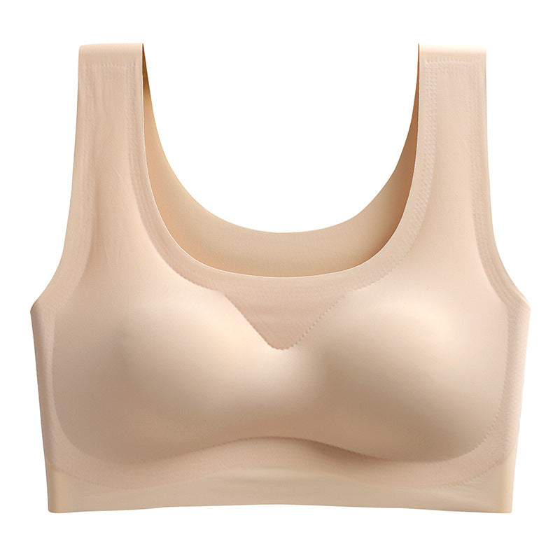 Women's Hight Quality Laser Cutting Bra Wireless Sports Yoga Sleep Removable Pad Bra Ladies Summer Breathable Underwear