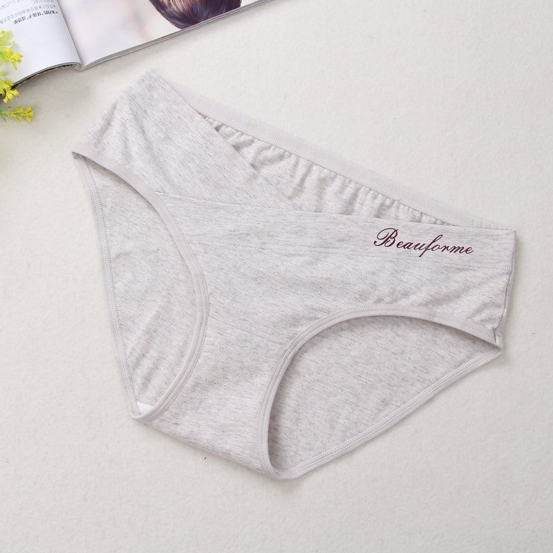 Pregnant Women's Underwear Low Waist Under The Bump Briefs Fits Nicely Cute Cartoon Maternity Panties