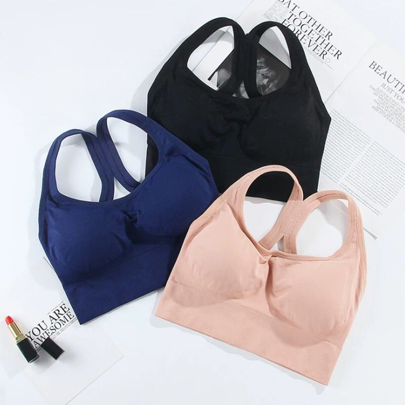 Wholesale High Quality Nylon Spandex Fitness Yoga Bra Tops Gym Workout Sports Bra For Women