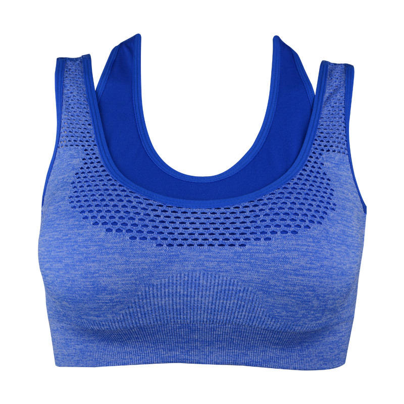OEM Customized Adult Fitness Yoga Bra Push Up Removable Padded Halter Ladies Seamless Sports Bra Top