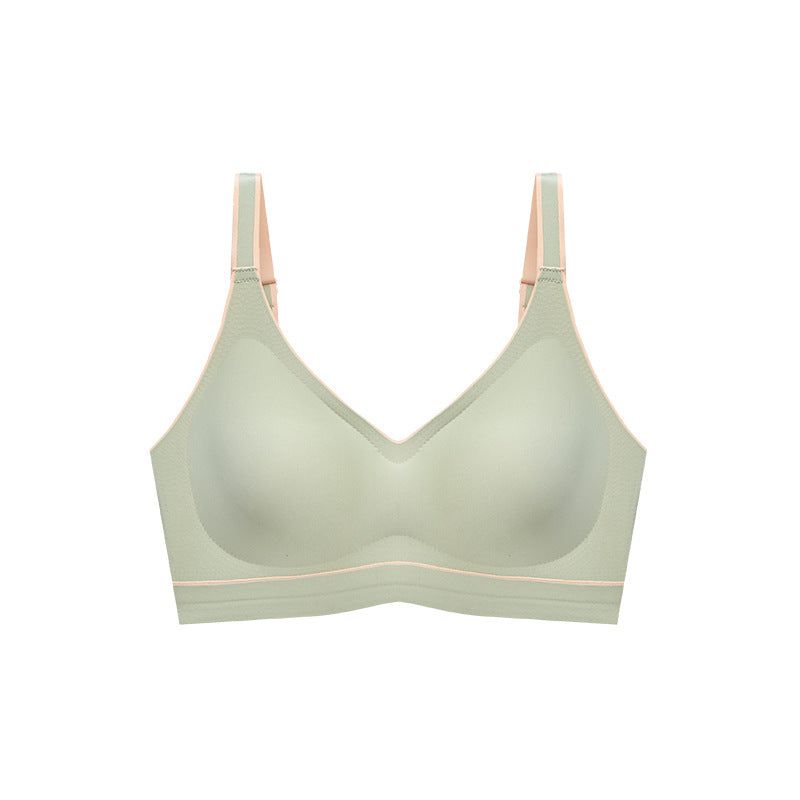 One Piece Wireless Push Up Sexy Young Girls Seamless Ladies Camisole Latex Bra for Women Brassiere