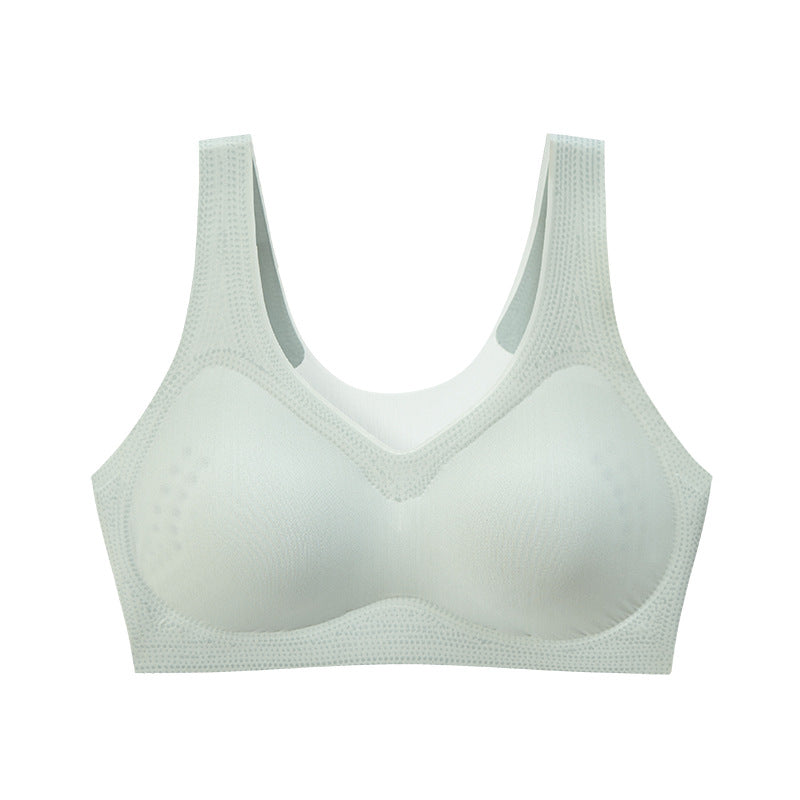 New Women's Laser Cut Underwear Wire-Free Sports Yoga Sleep Bra Summer Ultra-thin Vest Style Bralette