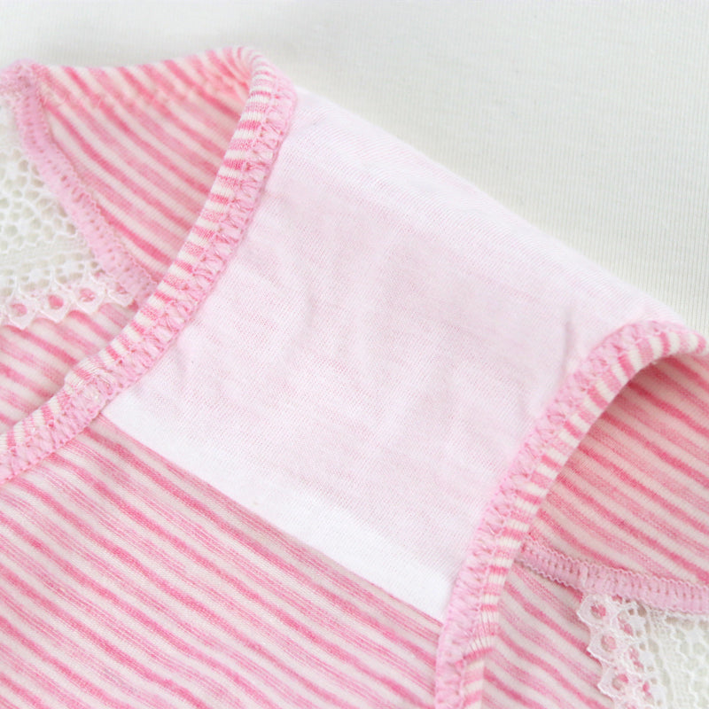 High quality cotton striped pregnant women's briefs high waist lace adjustable belly support maternity panties