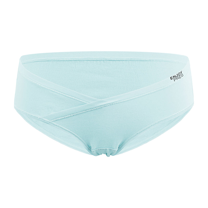 Large size maternity panties combed cotton pregnancy underwear low waist cross-criss breathable pregnancy briefs