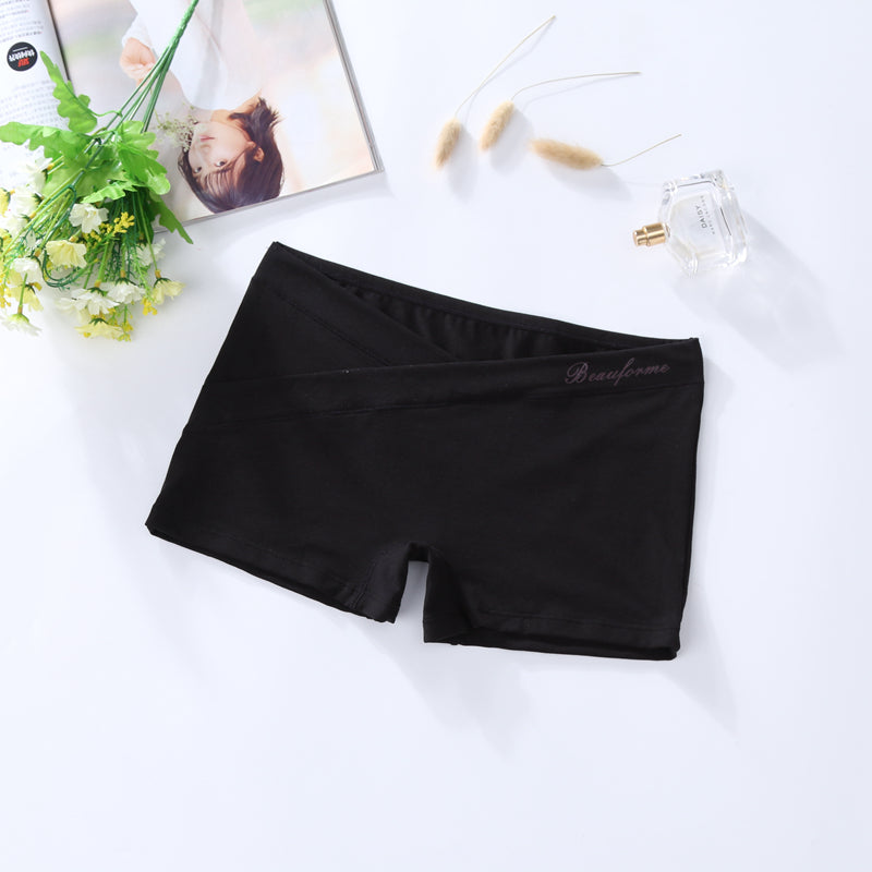 Summer pregnant women's safety pants plus size low waist criss cross underwear cotton pregnancy under bump panties